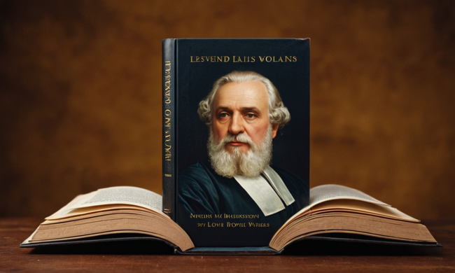 Los conceptos filosóficos se desarrollan de un libro o podio junto a retratos de pensadores influyentes.